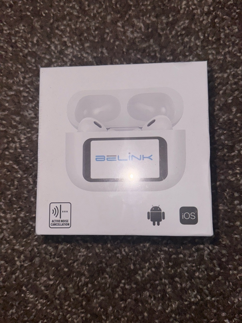 White True Wireless Earbuds with ANC - Compatible with iOS & Android